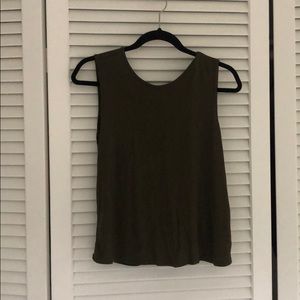 Open cross back tank top